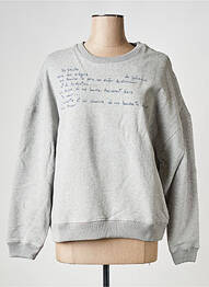 Sweat-shirt col rond gris SWILDENS femme
