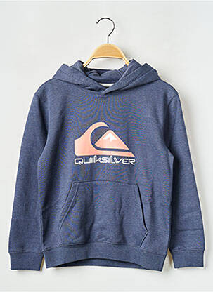 Sweat-shirt à capuche bleu QUIKSILVER pour garçon