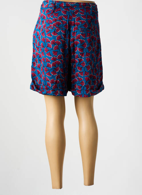 Short bleu ICHI pour femme