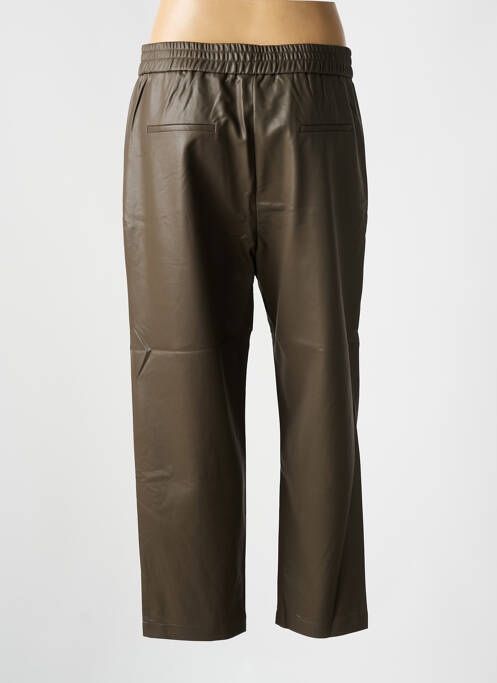 Pantalon 7/8 marron SEE U SOON pour femme