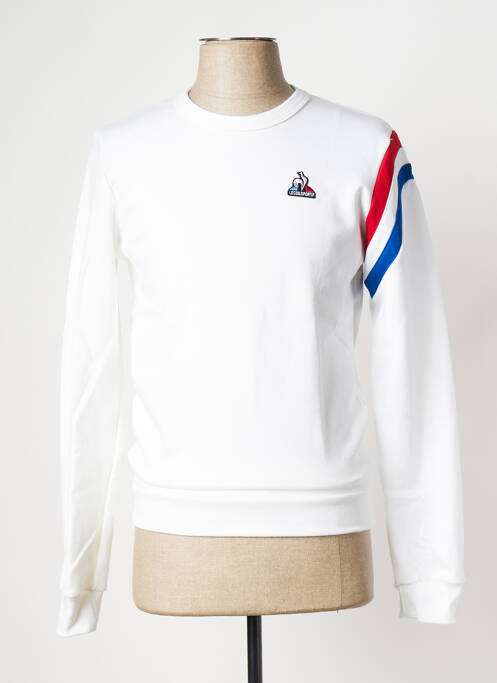 Sweat-shirt blanc LE COQ SPORTIF pour homme