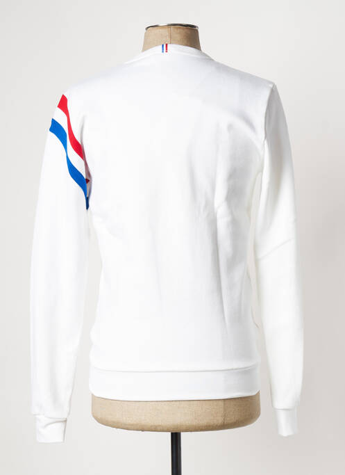 Sweat-shirt blanc LE COQ SPORTIF homme