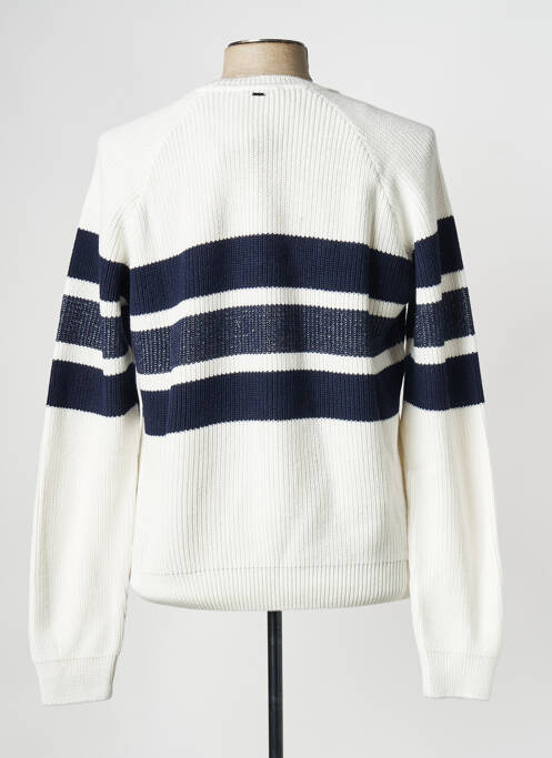 Pull blanc IKKS pour homme