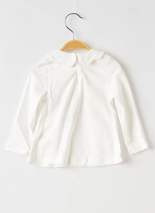 Top blanc PETIT BATEAU pour fille