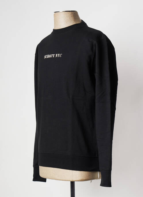 T-shirt noir SCHOTT pour homme