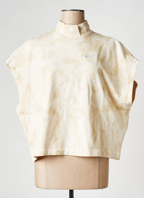 Top beige NIKE pour femme