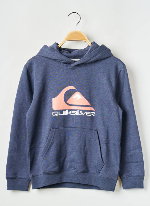 Sweat-shirt à capuche bleu QUIKSILVER pour garçon