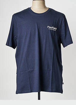 T-shirt col rond bleu PENFIELD homme