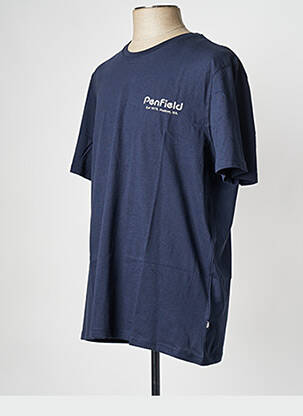 T-shirt col rond bleu PENFIELD homme