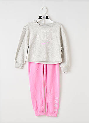 Ensemble de sport col rond rose NIKE fille