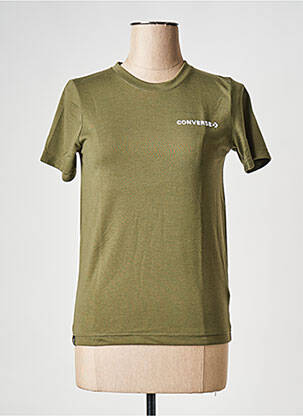 T-shirt col rond vert CONVERSE garçon