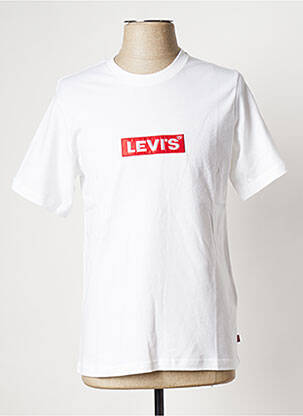 T-shirt col rond blanc LEVI'S homme