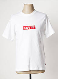 T-shirt col rond blanc LEVIS homme