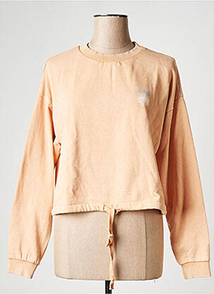 Sweat-shirt col rond orange ROXY femme