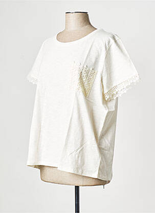 T-shirt col rond beige BREAL femme