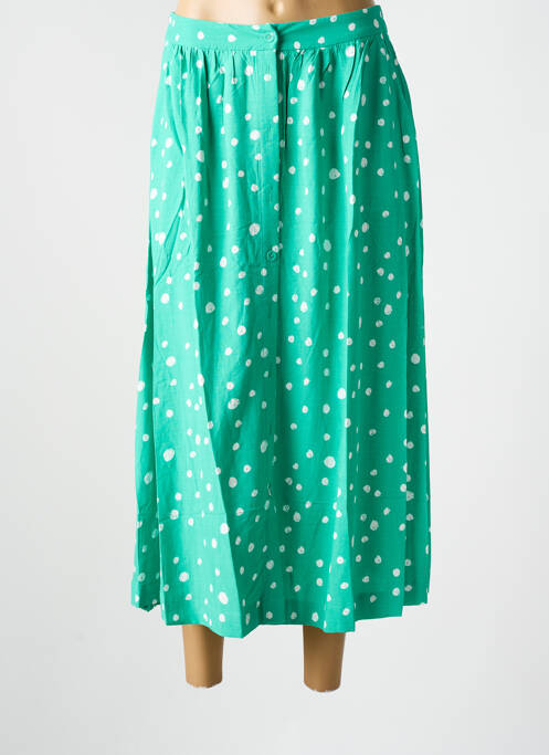 Jupe mi-longue vert GRACE & MILA pour femme