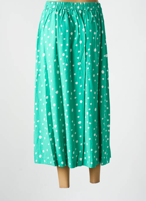 Jupe mi-longue vert GRACE & MILA femme