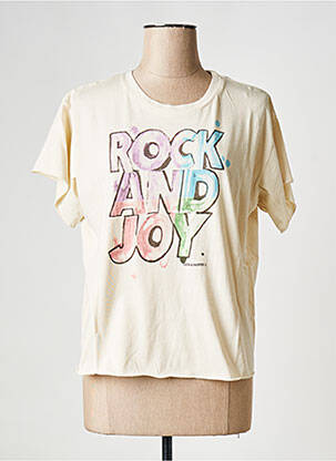T-shirt col rond blanc LEON & HARPER femme