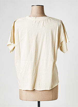 T-shirt col rond blanc LEON & HARPER femme