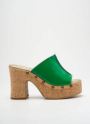 Mules/Sabots vert SEMERDJIAN pour femme