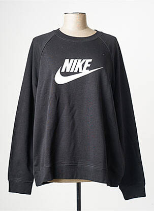 Sweat-shirt col rond noir NIKE femme