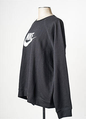 Sweat-shirt col rond noir NIKE femme