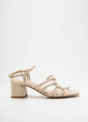 Sandales/nu pieds fermeture boucle(s) talon de 4 à 6cm beige GEORGIA ROSE femme