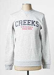 Pull gris CREEKS pour homme seconde vue