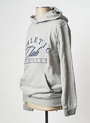 Sweat-shirt à capuche gris JACK & JONES pour homme seconde vue