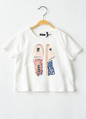 T-shirt blanc IKKS JUNIOR pour fille seconde vue