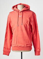 Sweat-shirt à capuche rouge CALVIN KLEIN pour homme seconde vue
