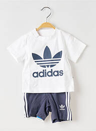 Ensemble de sport col rond bleu ADIDAS enfant