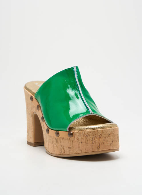 Mules/Sabots vert SEMERDJIAN pour femme