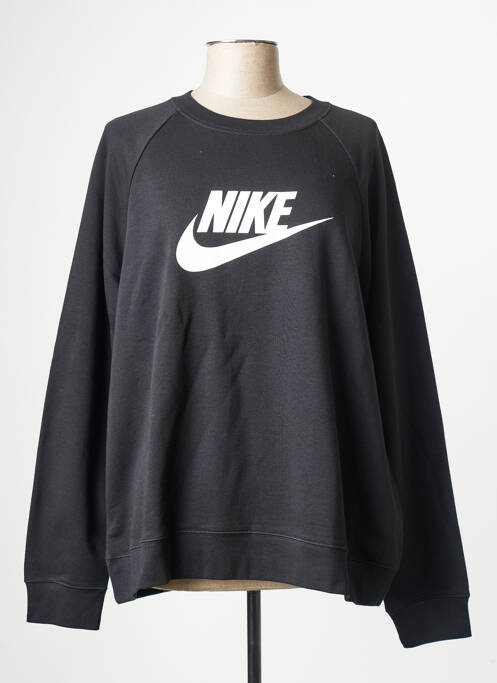 Sweat-shirt noir NIKE pour femme