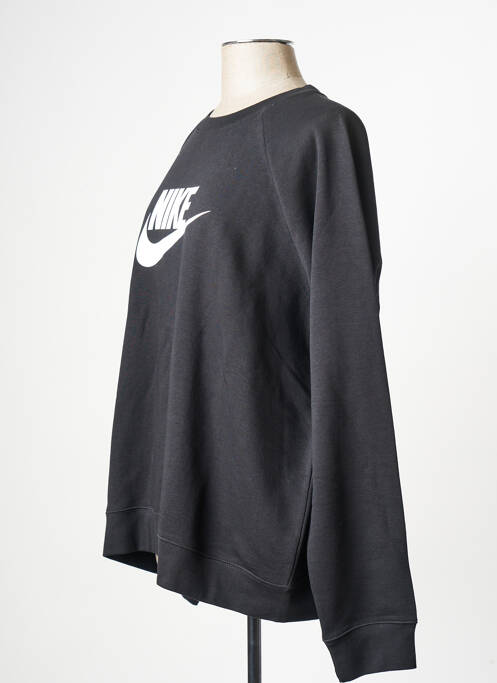 Sweat-shirt noir NIKE pour femme
