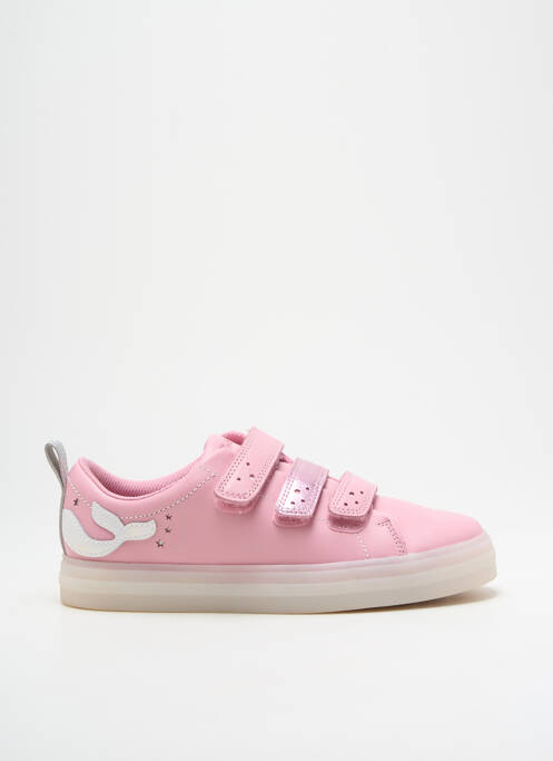 Baskets rose CLARKS pour fille