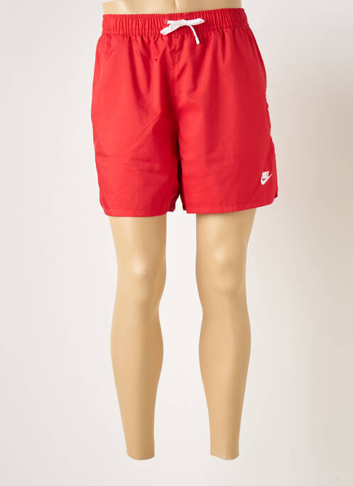 Short rouge NIKE pour homme