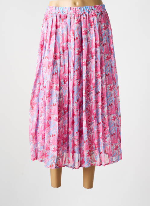 Jupe mi-longue bleu GRACE & MILA pour femme