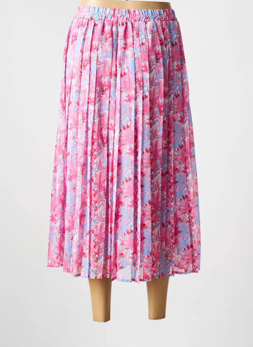 Jupe mi-longue bleu GRACE & MILA femme