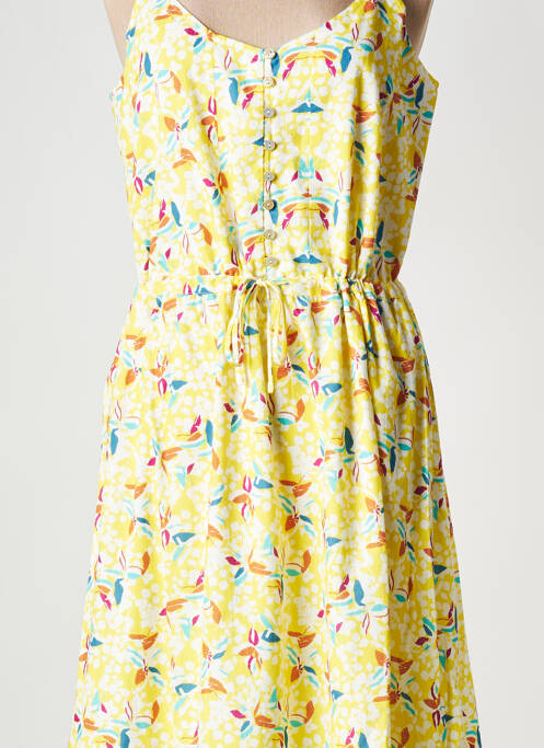 Robe mi-longue jaune EKYOG pour femme