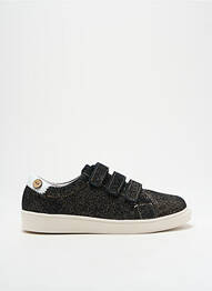 Baskets fermeture lacets bout rond noir FAGUO fille