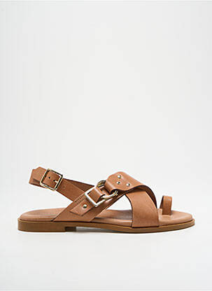 Sandales/nu pieds fermeture boucle(s) talon plat jusqu'à 3cm marron GEORGIA ROSE femme