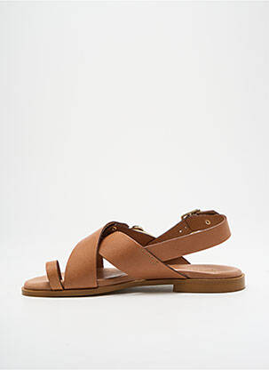 Sandales/nu pieds fermeture boucle(s) talon plat jusqu'à 3cm marron GEORGIA ROSE femme