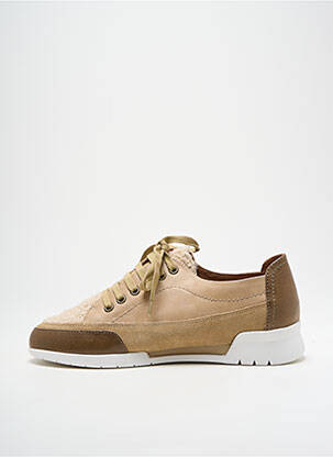 Baskets talon compensé talon compensé beige KARSTON femme