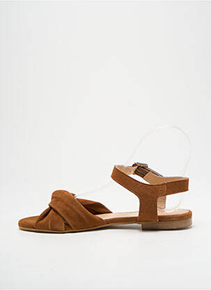 Sandales/nu pieds fermeture boucle(s) talon plat jusqu'à 3cm marron GEORGIA ROSE femme
