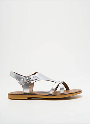 Sandales/nu pieds fermeture boucle(s) bout ouvert argent ADOLIE fille