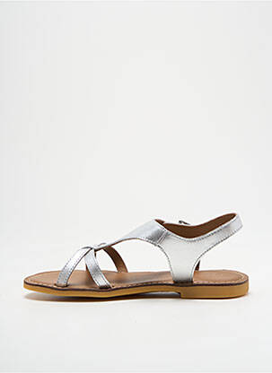 Sandales/nu pieds fermeture boucle(s) bout ouvert argent ADOLIE fille
