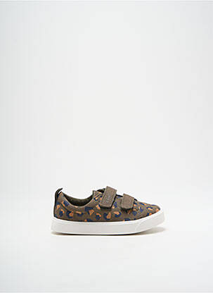 Baskets fermeture lacets bout rond vert CLARKS garçon