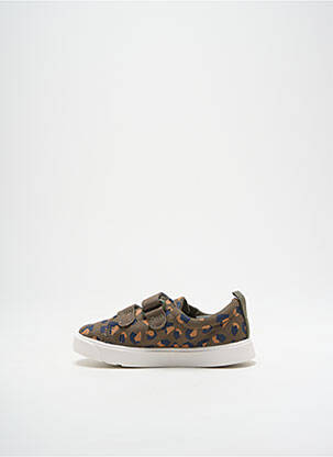 Baskets fermeture lacets bout rond vert CLARKS garçon