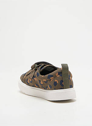 Baskets fermeture lacets bout rond vert CLARKS garçon